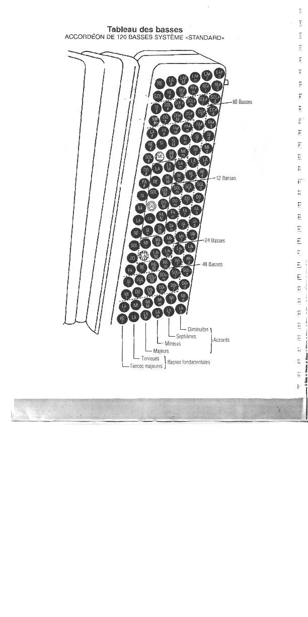 télécharger la partition d'accordéon Accordéon de 120 basses système  : Standard au format PDF