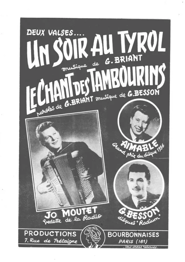 télécharger la partition d'accordéon Le chant des tambourins (Orchestration) (Valse Espagnole) au format PDF