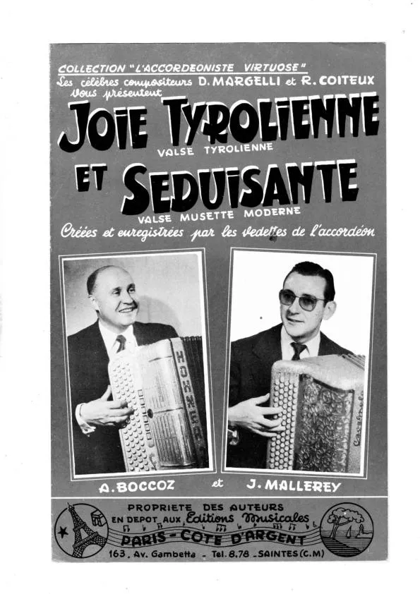 télécharger la partition d'accordéon Joie Tyrolienne + Séduisante (Valse) au format PDF