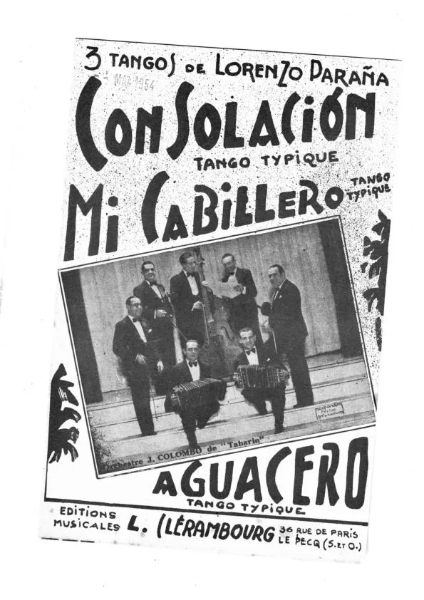 télécharger la partition d'accordéon Mi Caballero (Orchestration) + Aguacero (Tango Typique) au format PDF