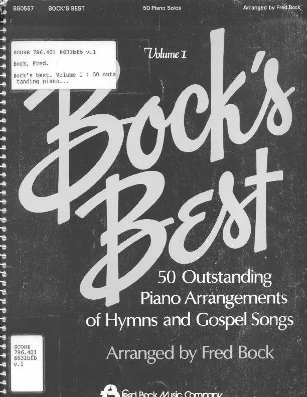 télécharger la partition d'accordéon Of Hymns And Gospel Songs (50 piano arrangement: by Fred Bock) (volumeI) au format PDF