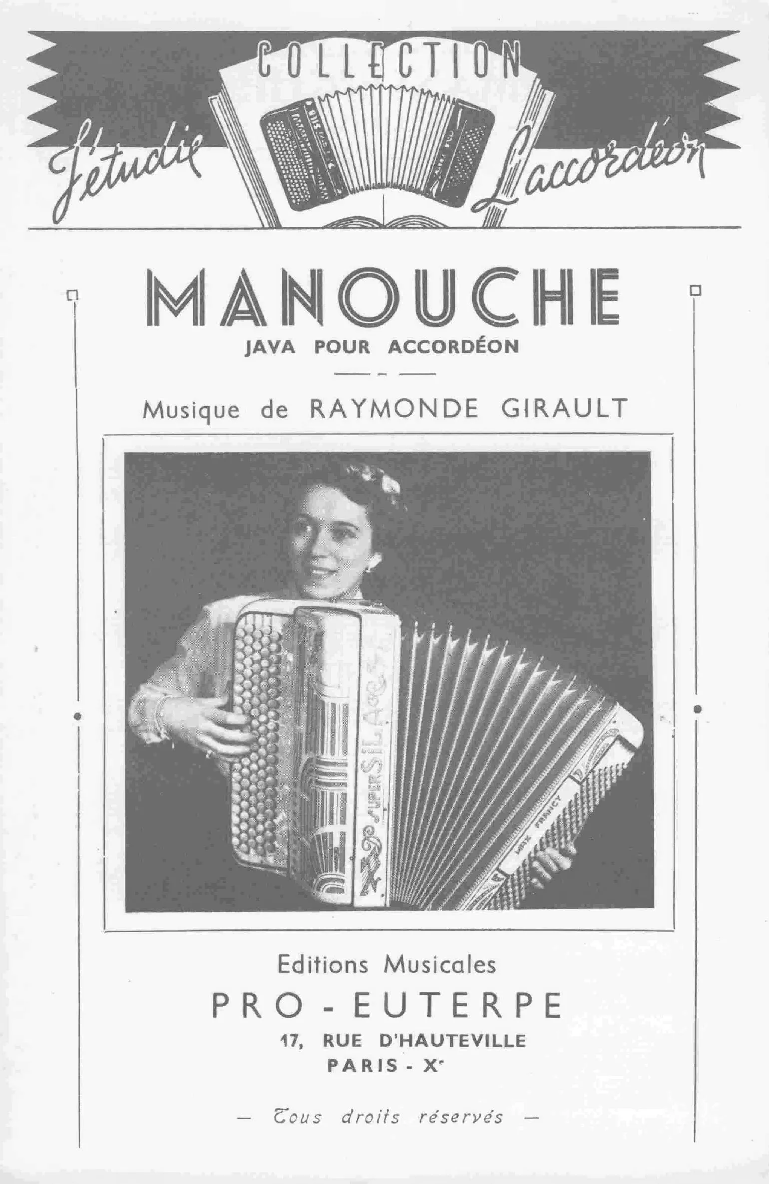 télécharger la partition d'accordéon Manouche (Java) au format PDF