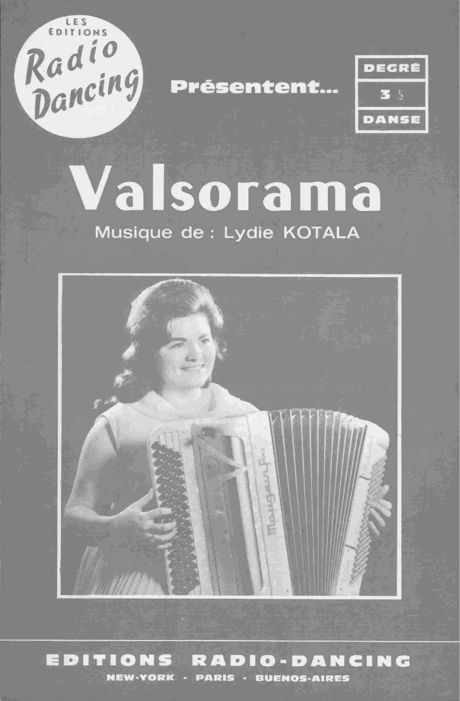 télécharger la partition d'accordéon Valsorama (Valse) au format PDF