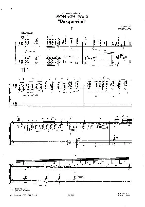 télécharger la partition d'accordéon Sonata n°2 : Basqueriad au format PDF