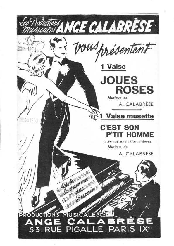 télécharger la partition d'accordéon Joues Roses (Orchestration) (Valse) au format PDF