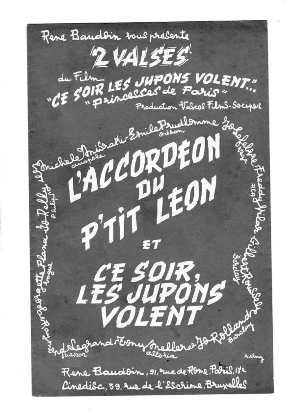télécharger la partition d'accordéon L'accordéon du petit Léon (Du film : Ce soir les jupons volent) (Orchestration) (Valse) au format PDF