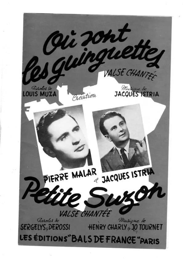 télécharger la partition d'accordéon Où sont les guinguettes (Valse Chantée) au format PDF