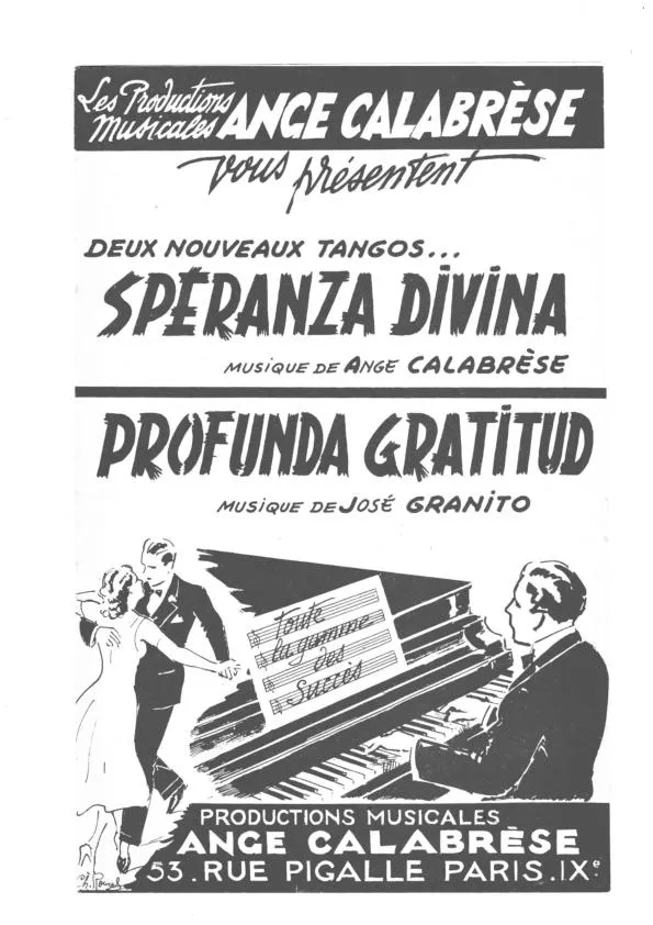 télécharger la partition d'accordéon Spéranza Divina (Tango) au format PDF
