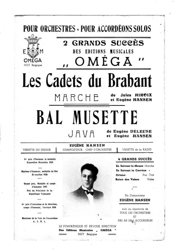 télécharger la partition d'accordéon Les cadets du Brabant (Orchestration Complète) (Marche) au format PDF