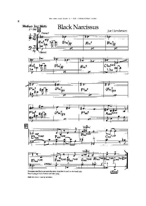 télécharger la partition d'accordéon Black Narcissus (Jazz Waltz) au format PDF