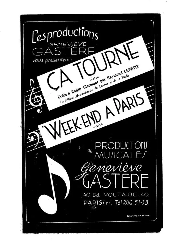 télécharger la partition d'accordéon Ça tourne (Orchestration) (Valse) au format PDF