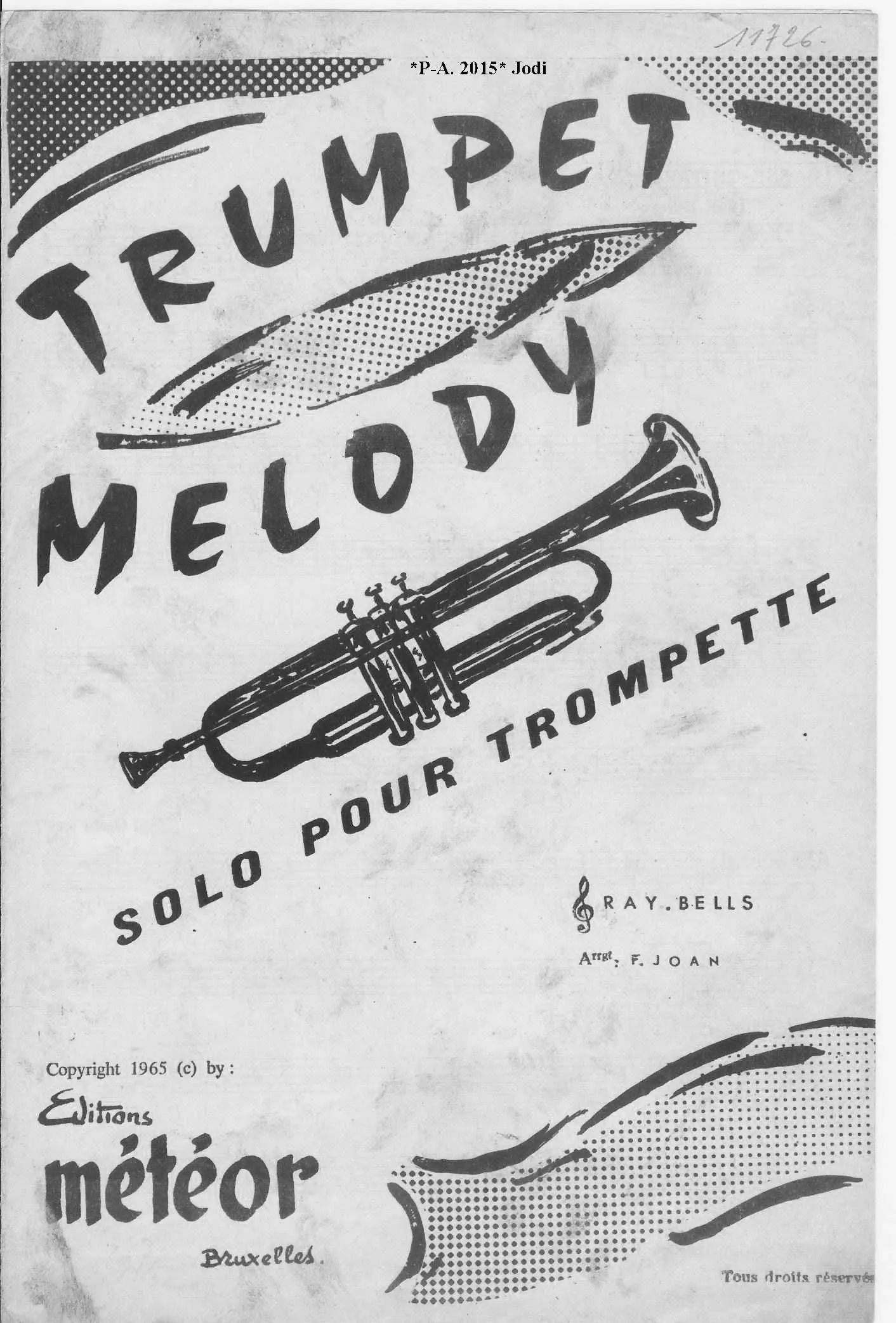 télécharger la partition d'accordéon Trumpet Melody (Arrangement : Ford Joan) (Orchestration) (Boléro) au format PDF