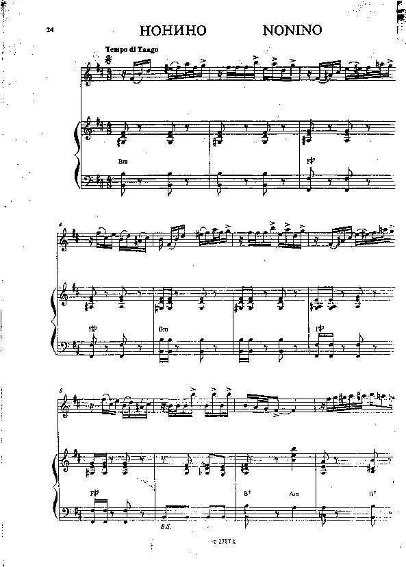 télécharger la partition d'accordéon Nonino (Arrangement : Wolmer Beltrami) (Duo d'Accordéons) au format PDF