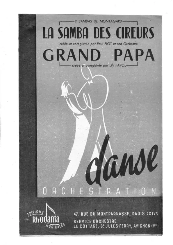 télécharger la partition d'accordéon Samba des cireurs + Grand Papa au format PDF