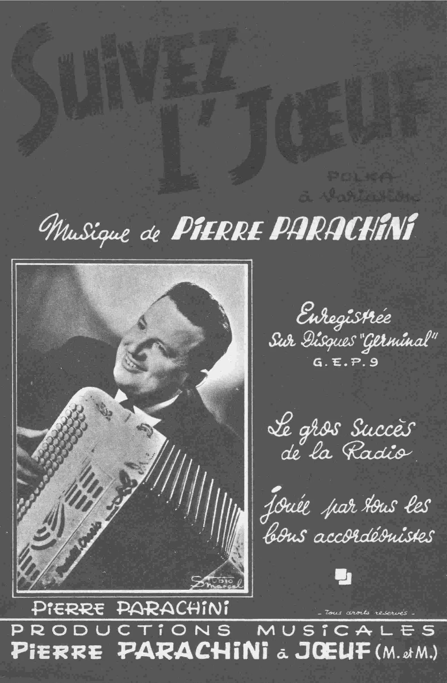 télécharger la partition d'accordéon Suivez l' Joeuf (Polka à Variations) au format PDF