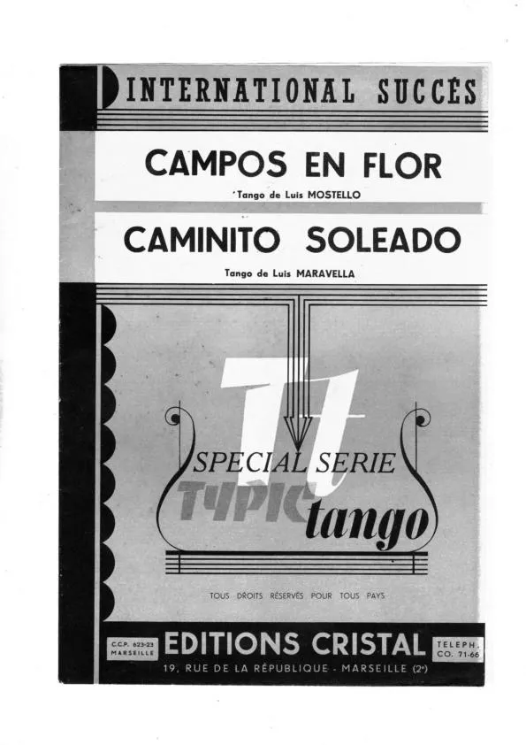 télécharger la partition d'accordéon Campos en flor (Orchestration) (Tango) au format PDF