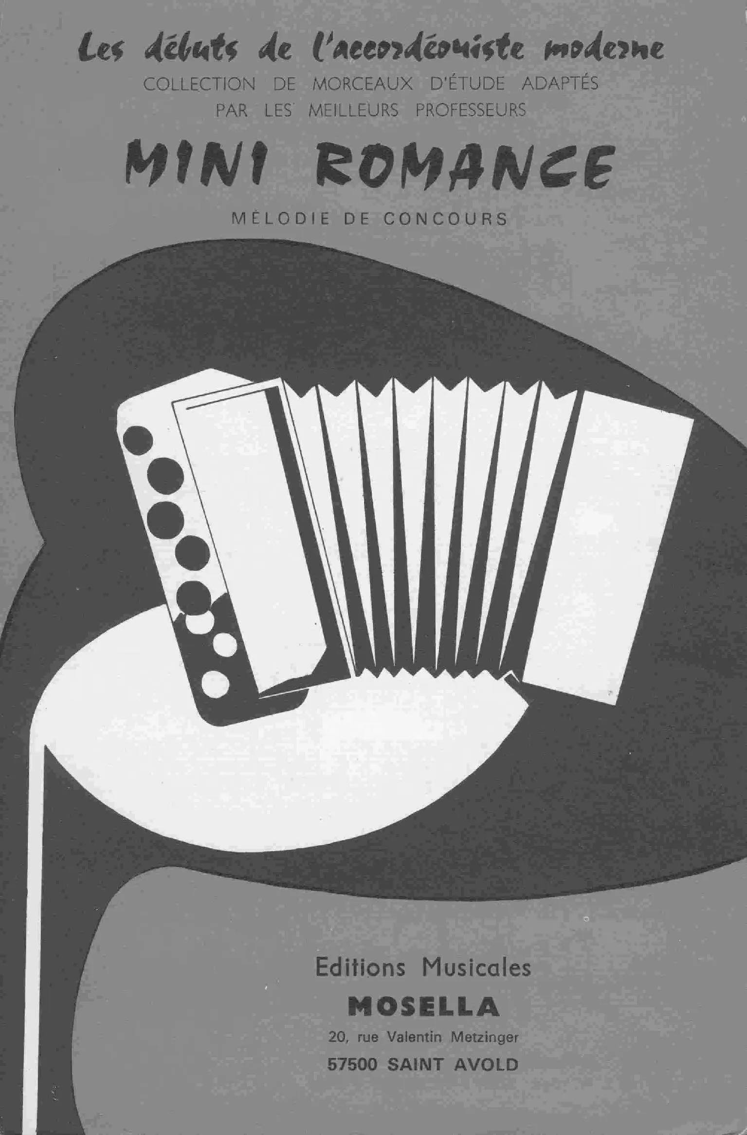 télécharger la partition d'accordéon Mini Romance (Mélodie de Concours) au format PDF