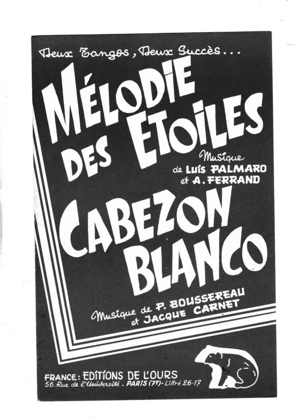 télécharger la partition d'accordéon Mélodie des étoiles (Orchestration) (Tango) au format PDF