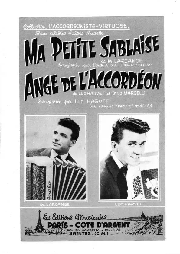 télécharger la partition d'accordéon Ma petite sablaise (Valse) au format PDF