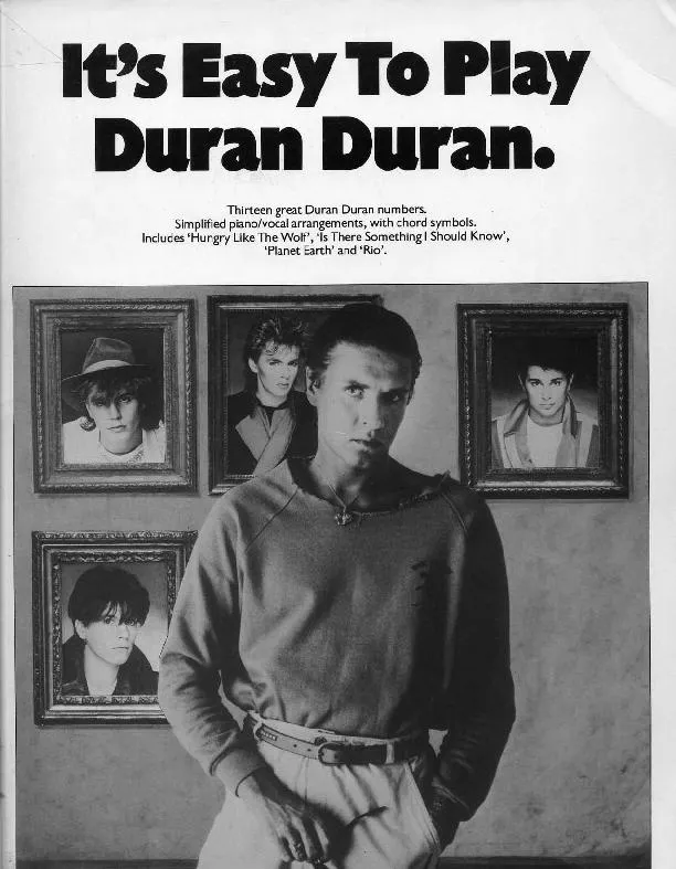 télécharger la partition d'accordéon It's easy to play Duran Duran au format PDF