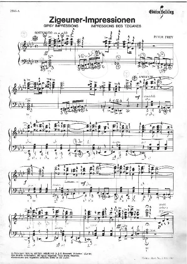 télécharger la partition d'accordéon Zigeuner Impressionen (Gipsy Impressions) (Impressions des Tziganes) au format PDF