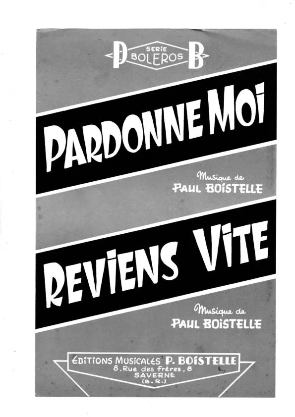 télécharger la partition d'accordéon Pardonne Moi au format PDF