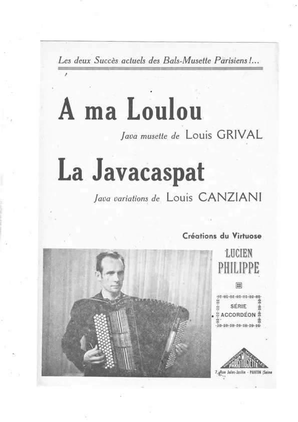 télécharger la partition d'accordéon La javacaspat (Java Variations) au format PDF