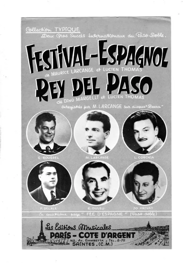télécharger la partition d'accordéon Rey del paso (Orchestration) + Fée d'Espagne (Paso Doble) au format PDF