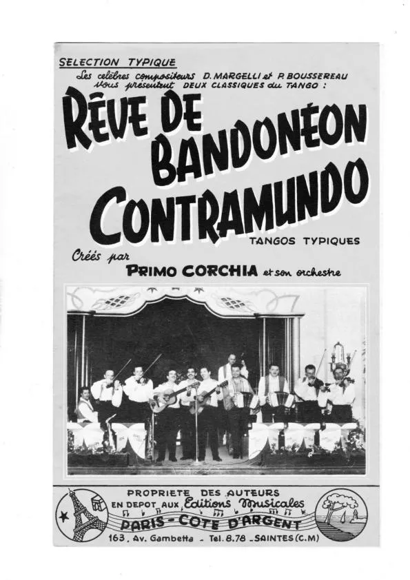 télécharger la partition d'accordéon Rêve de bandonéon + Sénorita Horner (Tango + Paso Doble) au format PDF