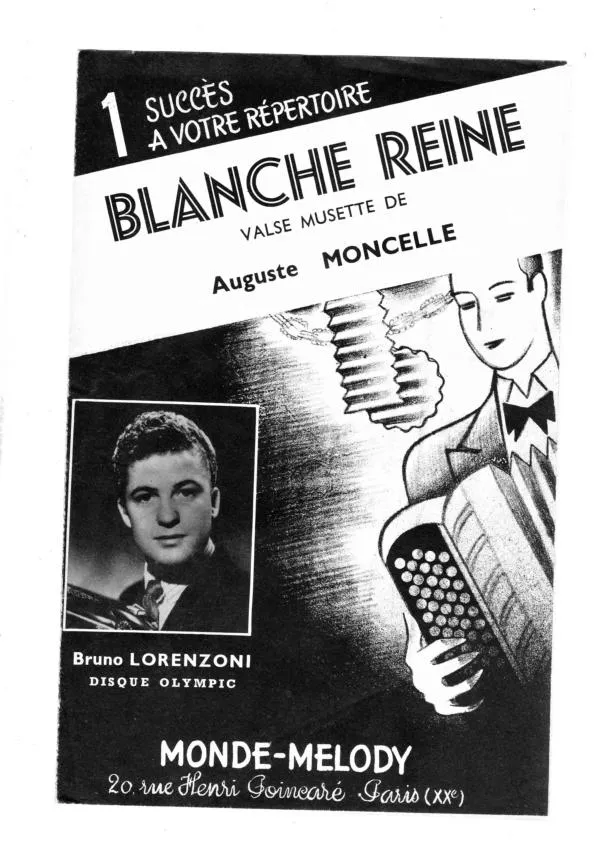 télécharger la partition d'accordéon Blanche Reine (Valse Musette) au format PDF