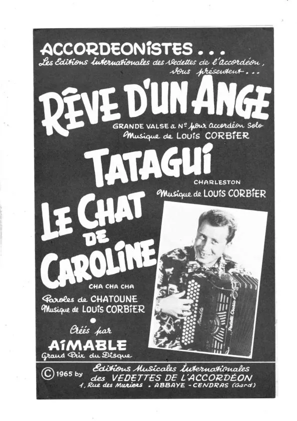 télécharger la partition d'accordéon Rêve d'un ange (Grande Valse) au format PDF