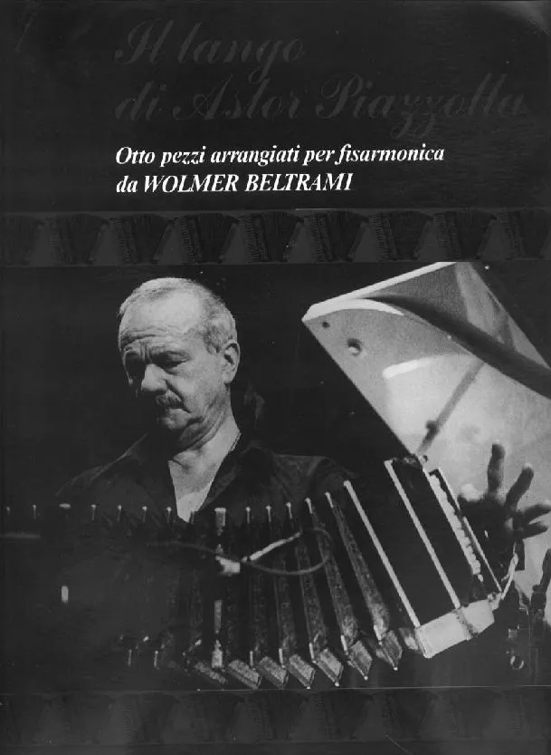 télécharger la partition d'accordéon Tango di Astor Piazzolla (Otto pezzi arrangiati per fisarmonica da Wolmer Beltrami) au format PDF