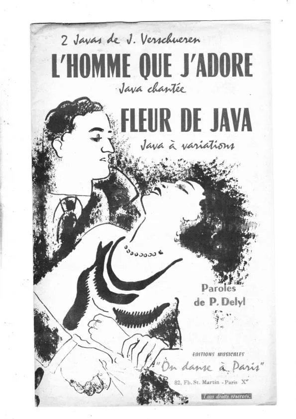 télécharger la partition d'accordéon Fleur de java + L'homme que j'adore (Java) au format PDF
