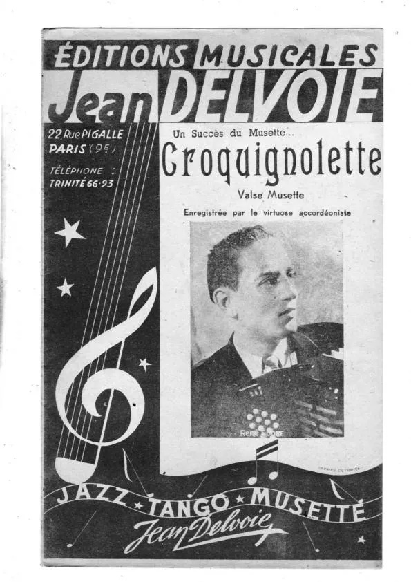 télécharger la partition d'accordéon Croquignolette (Valse Musette) au format PDF