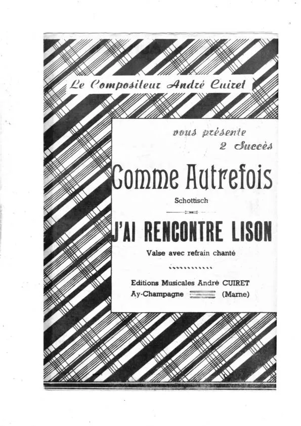 télécharger la partition d'accordéon Comme autrefois (Orchestration) (Schottisch) au format PDF