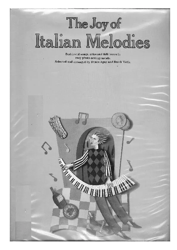 télécharger la partition d'accordéon The Joy of Italian Melodies (37 titres) au format PDF