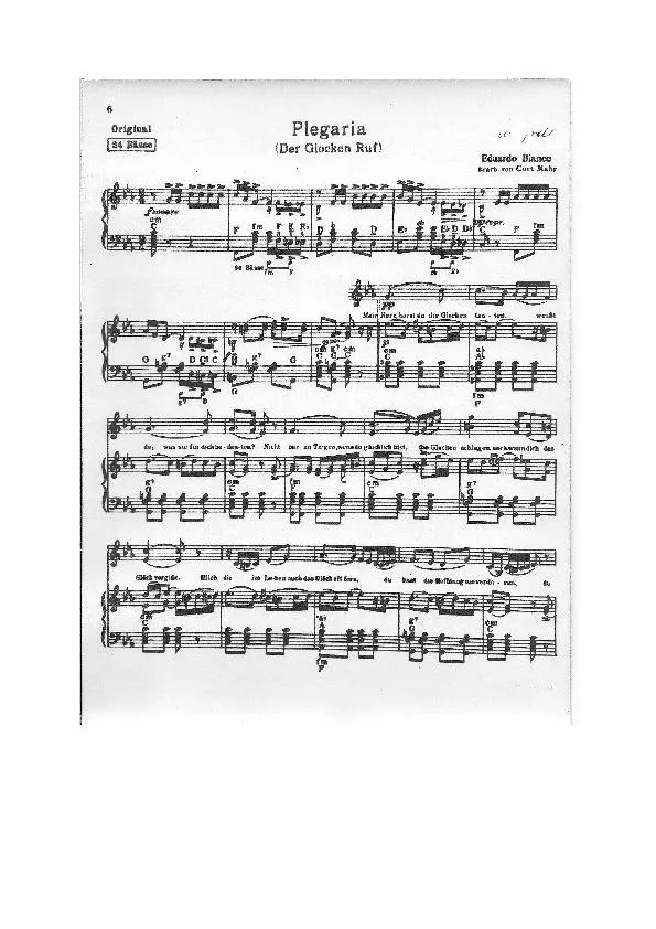 télécharger la partition d'accordéon Plegaria (Der Glocken Ruf) (Duo d'Accordéons) (Arrangement : Curt Mahr) (Original : 24 Bässe) (Tango) au format PDF