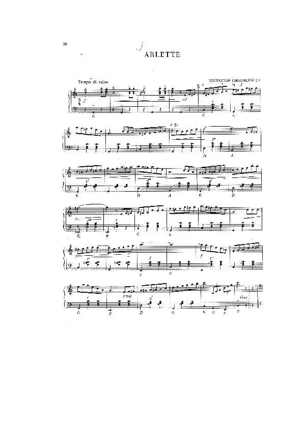 télécharger la partition d'accordéon Arlette (Valse Musette) au format PDF