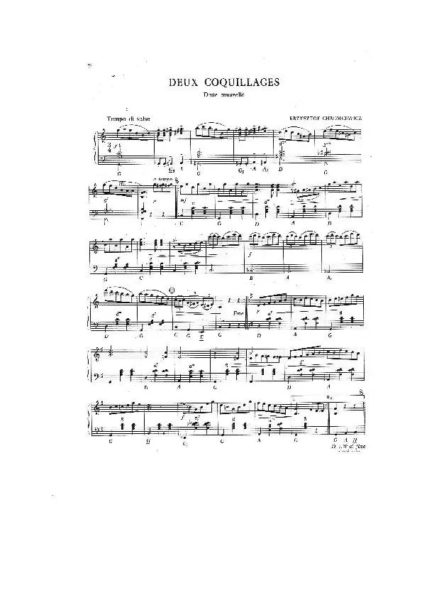 télécharger la partition d'accordéon Deux Coquillages (Dwie Muszelki) (Valse Musette) au format PDF