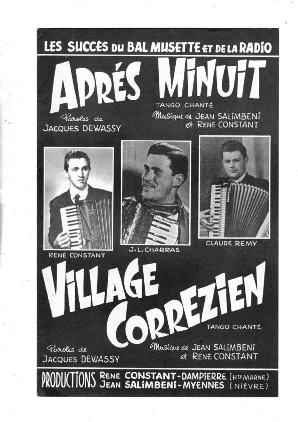 télécharger la partition d'accordéon Village Corrézien (Tango) au format PDF