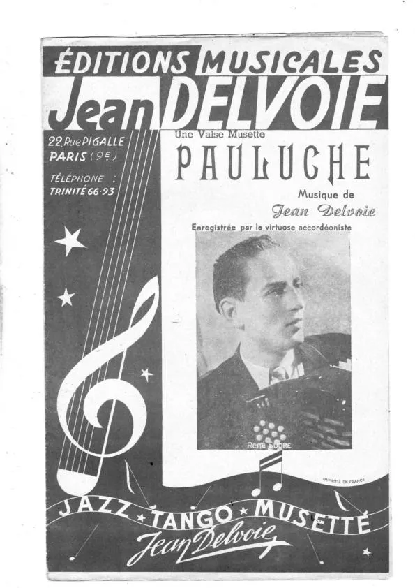 télécharger la partition d'accordéon Pauluche (Valse Musette) au format PDF