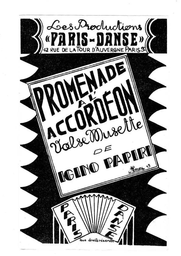 télécharger la partition d'accordéon Promenade à l'accordéon (Valse Musette) au format PDF