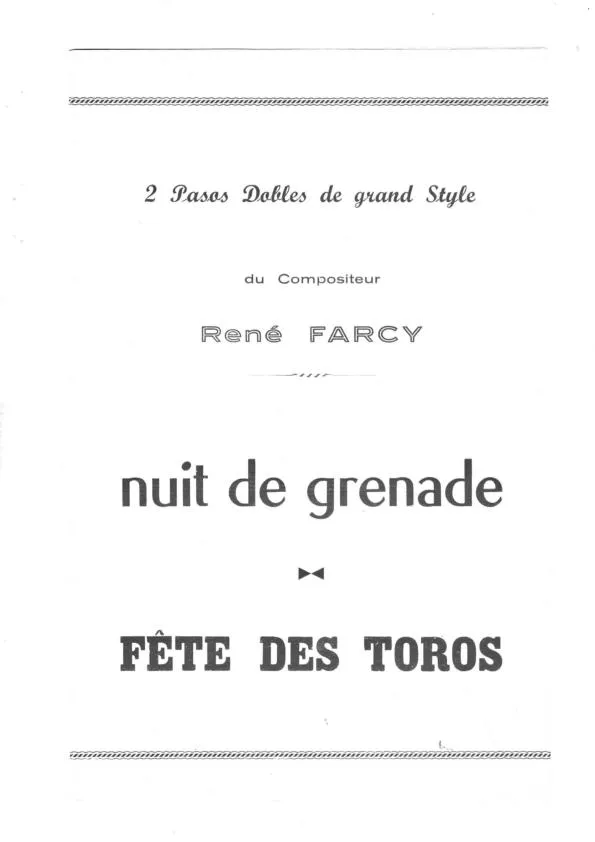 télécharger la partition d'accordéon Nuit de Grenade (Orchestration) (Paso Doble) au format PDF
