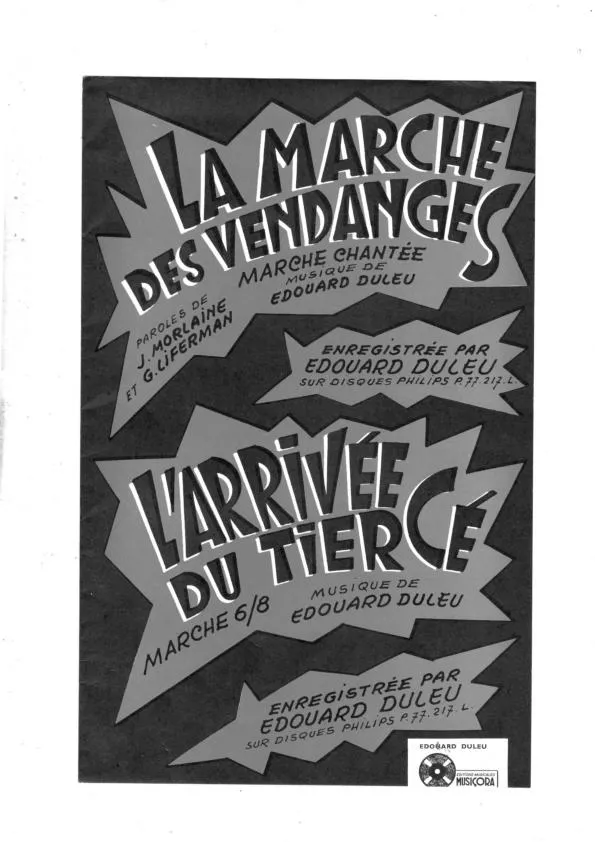 télécharger la partition d'accordéon La marche des vendanges + L'arrivée du tiercé (Orchestration) au format PDF