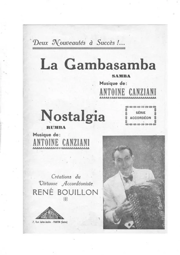 télécharger la partition d'accordéon Nostalgia (orchestration) (Rumba) au format PDF