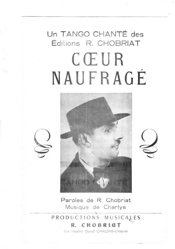 télécharger la partition d'accordéon Cœur naufragé (Tango Chanté) au format PDF