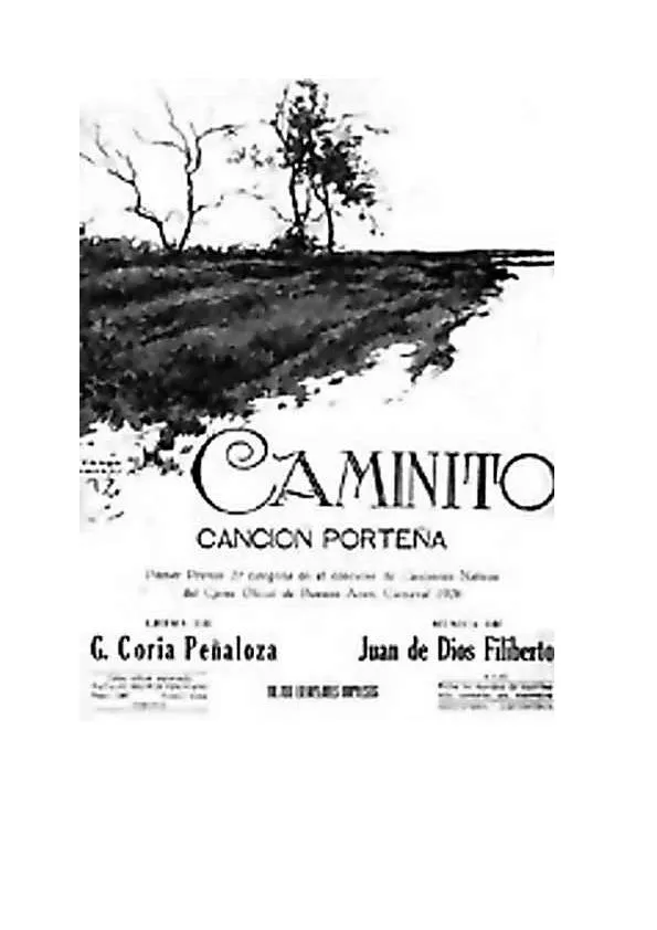 télécharger la partition d'accordéon Caminito (Cancion Porteña) (Tango) au format PDF