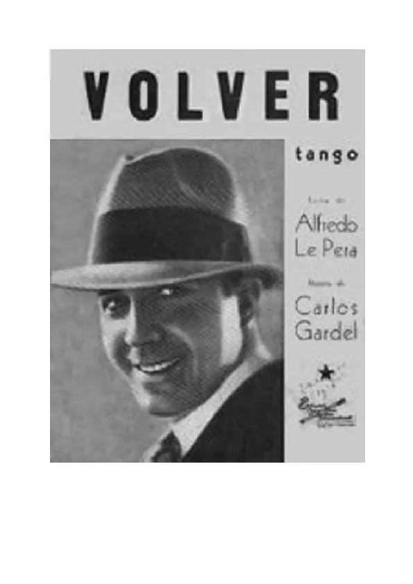 télécharger la partition d'accordéon Volver (Tango Cancion) au format PDF