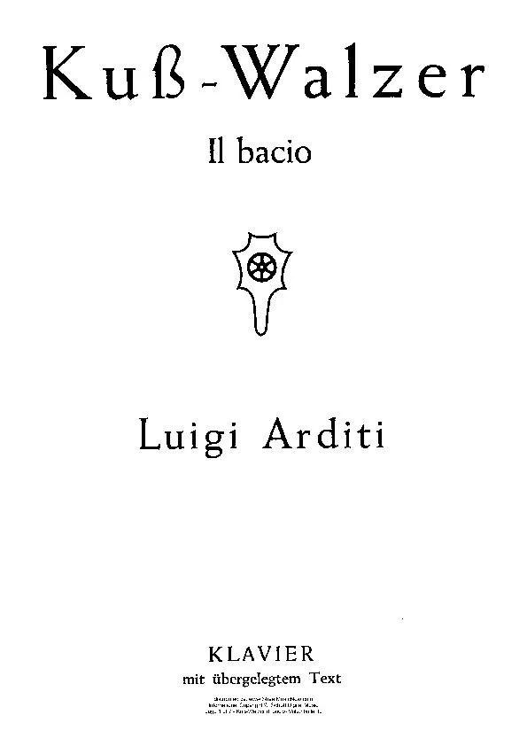 télécharger la partition d'accordéon Kuss Walzer (Il Bacio) (Valse Brillante) au format PDF