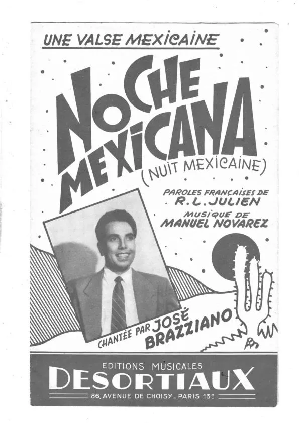 télécharger la partition d'accordéon Noche Mexicana (Nuit Mexicaine) (Valse Chantée) au format PDF